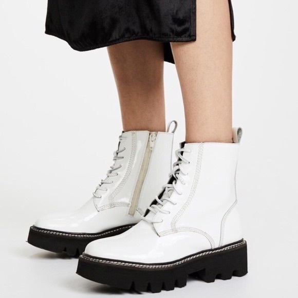 Jeffrey Campbell Shoes - JEFFREY CAMPBELL | Agira White Combat Boots
